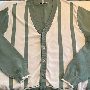 Urban Outfitters Sage and Cream Cardigan